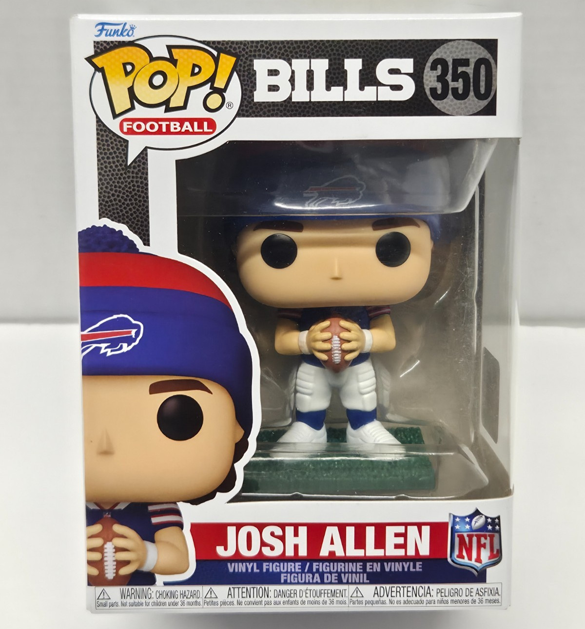 JOSH ALLEN - Buffalo Bills - Funko Pop! NFL #350 Vinyl Figure NEW / BOX WEAR