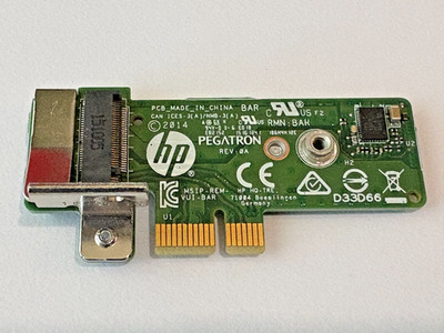 HP 759504-001 Dual M.2 Riser Card I/O Daughterboard for HPE Edgeline *