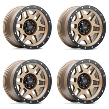 Set 4 Pro Comp PA41 Phaser 17x9 6x5.5 Matte Bronze Black Wheels 17" -6mm Rims