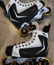 Alkali RPD Lite R Labeda Black White Roller Hockey Skates Lace Up Mens Size 8