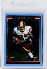 2006 TOPPS CHROME BLUE #120 - SANTANA MOSS #ED 20/50