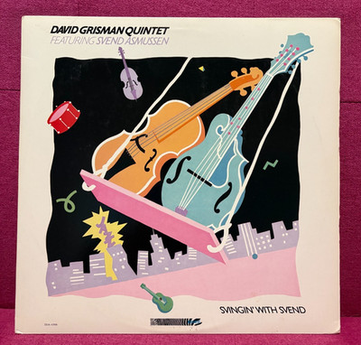 DAVID GRISMAN QUINTET FEATURING SVEND ASMUSSEN-Swingin With Svend-Vinyl LP-1988