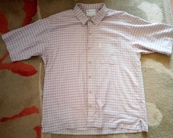 Men Columbia Shirt Pink 42