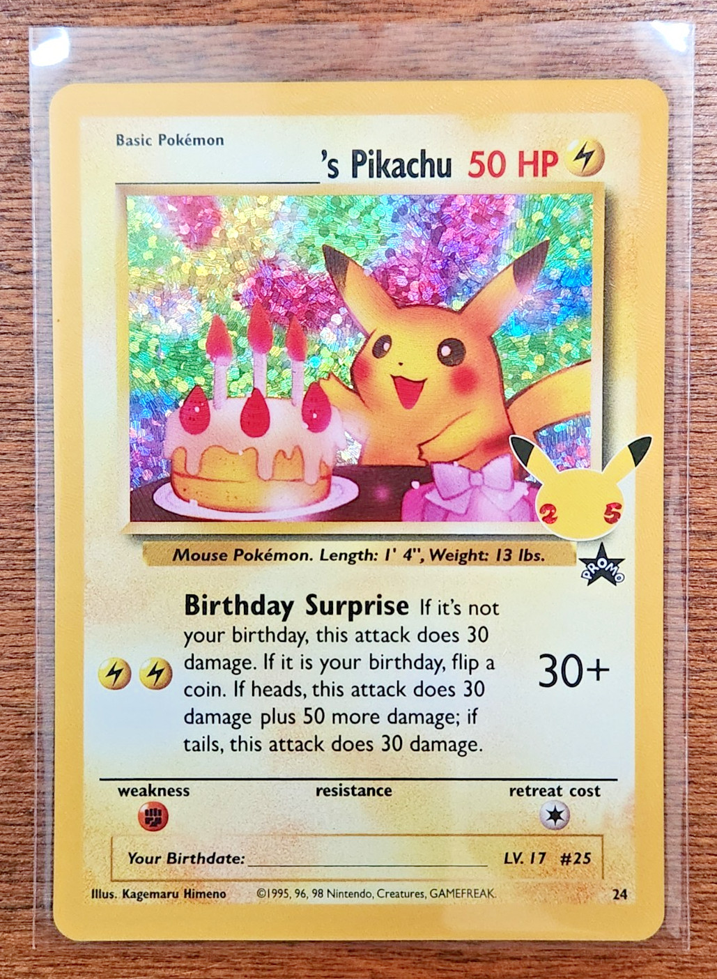 Pokémon TCG Celebrations Birthday Pikachu