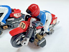 Lot of 2 Slot Car Racing Motorcycles No. 11 Red/Blue/White Used vintage TYCO — photo 8