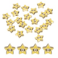 20 StüCk Stern-Augenperlen FüR Loose Spacer Beads, Gelb