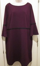 Tommy Hilfiger Women's 3/4 Bell Sleeve Dress Purple Size 16