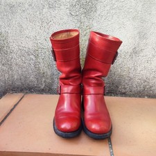 Bottes Free Lance Biker 4Mid Strap Rouge 36