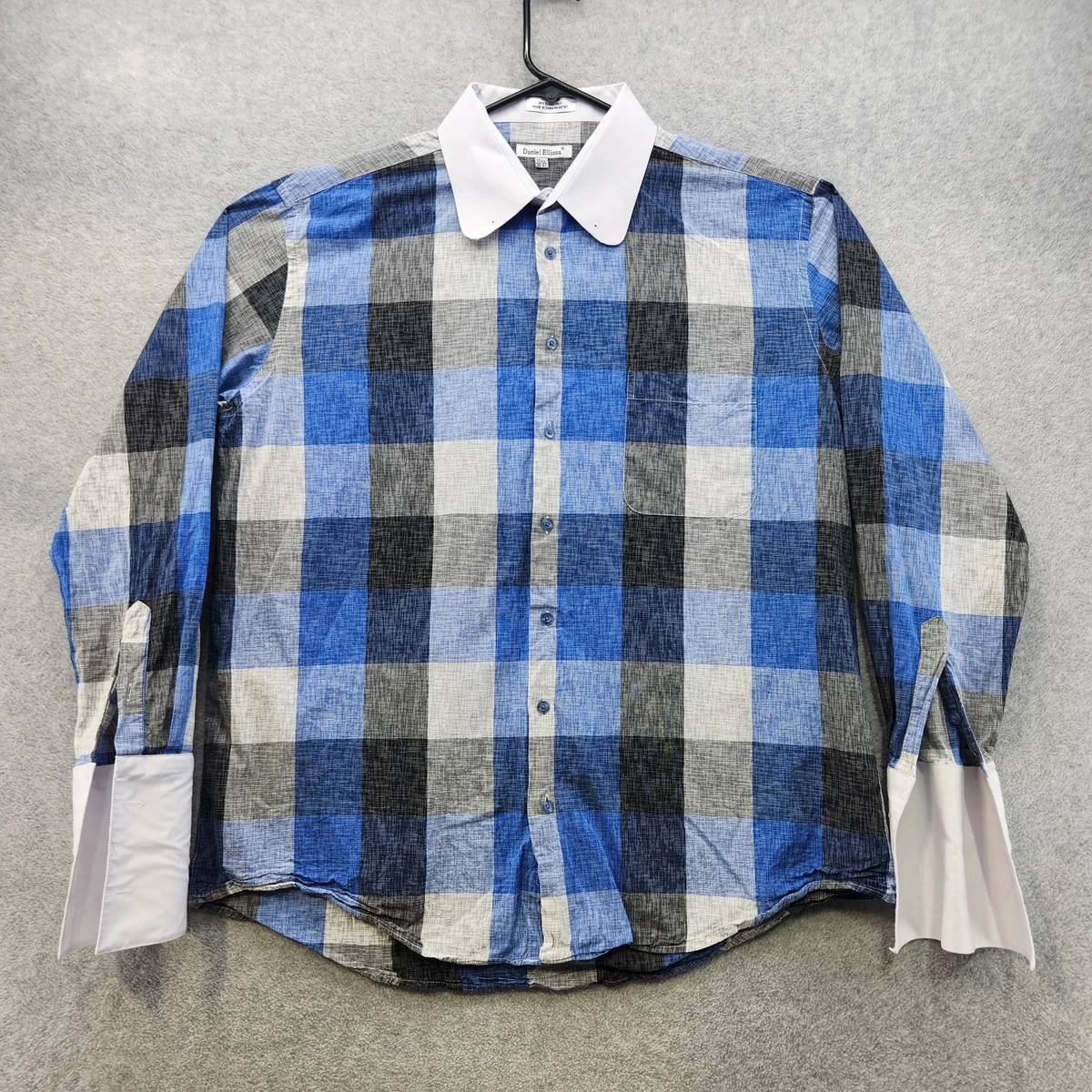 Supreme Plaid Knit S/S Polo “Black” Blue Men's Daniel Ellissa for sale | eBay