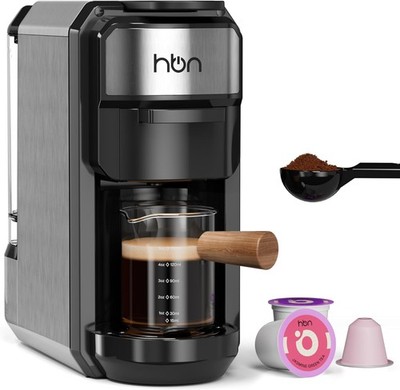 3in1 Coffee Maker Nespresso K Cup Grounds 19Bar