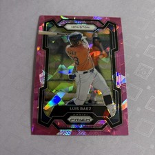 2024 Prizm Baseball Pink Cracked Ice #149 Luis Baez Houston Astros