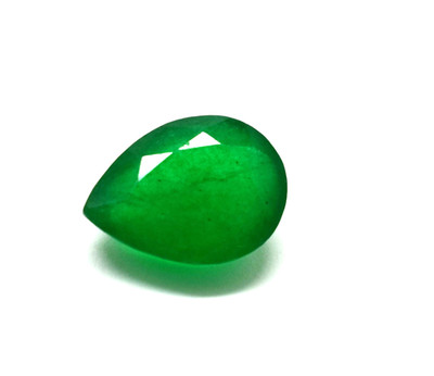 10 CT Natural Dark Green Emerald Vibrant Pear Cut Colombian Emerald Loose Gem