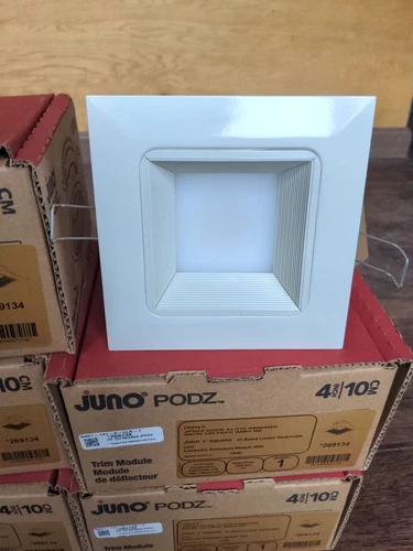 5件装-Juno JPDZ4 Podz 4英寸无罐方形LED筒灯,CCT可选,120伏 - 第 4 张/共 6 张
