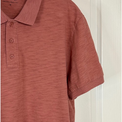 Vince Herren Poloshirt Medium M Mauve Rosa Baumwolle Freizeit Kurzarm - Bild 4 von 13