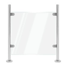 Stainless Steel Balustrade Glass Posts Clamps End Post For Stair Balcony Terrace