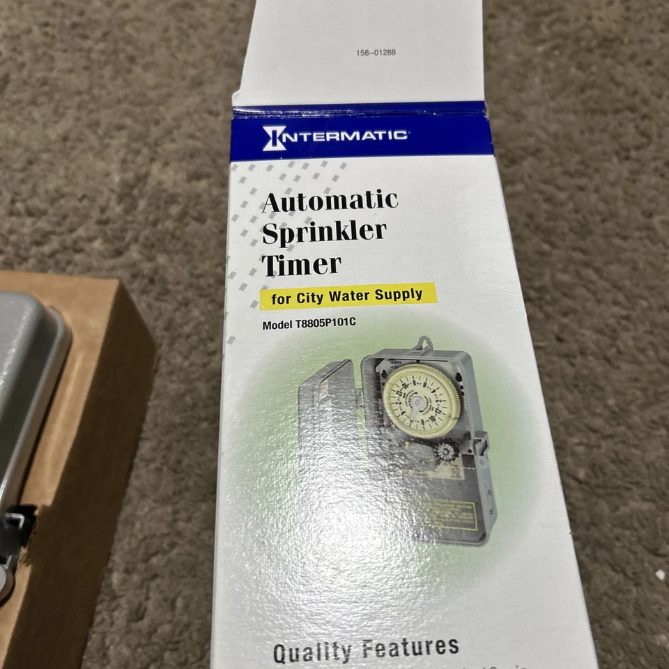 Intermatic T8805P101C 1/2 HP IndoorOutdoor Irrigation/Sprinkler Timer NEW SEALED - Image 2 of 4