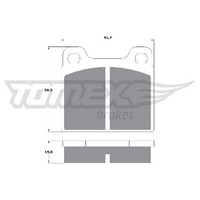 Bremsbelagsatz Scheibenbremse Hinten FüR Mercedes SL R107 71 Bis 89 Tomex ZG Neu