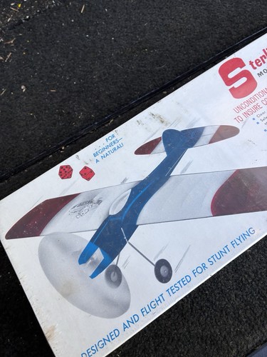 Sealed Sterling Ringmaster Junior Control Line Stunt C/l Balsa R/c ...