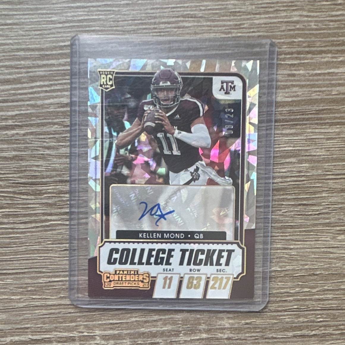 Kellen Mond Panini Contenders Draft Picks #127 Autograph