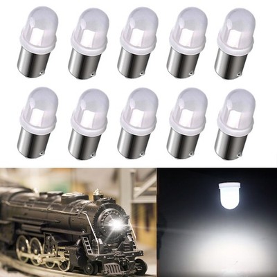 10 Stück weiße 53-300 BIRNEN LED BIRNEN 14 VOLT BAJONETT für VIEL LIONEL ZUBEHÖR