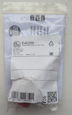 IFM E40258 Klemmverschraubung, G1/2, Ø 8 mm - Neu