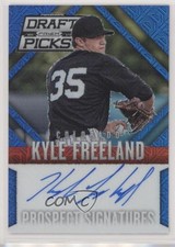 2014 Panini Prizm Perennial Draft Picks Blue Mojo 72/75 Kyle Freeland Auto 02d2