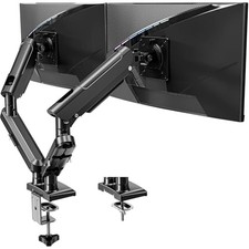 Dual Monitor Stand for 13-32 Inch Computer Screens, Dual Monitor Arms, Dual Arm