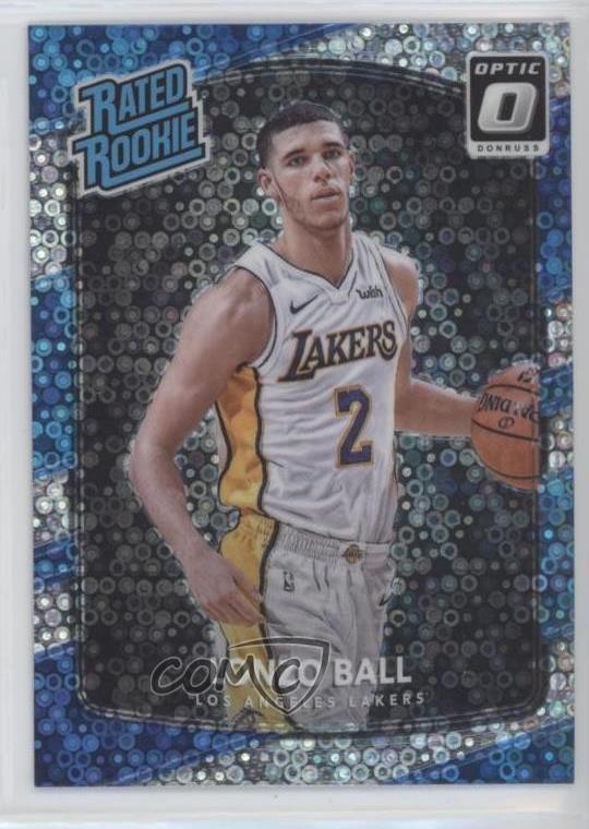 2017 Panini Donruss Optic Rated Rookie Fast Break Holo Prizm Lonzo Ball #199 2d0