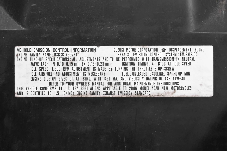 06 Suzuki Katana 600 Rear Fender Mud Guard GSX600F - Image 4 of 4