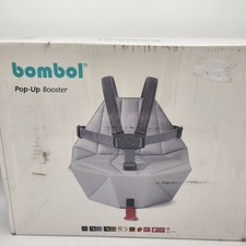 NEW Bombol Denim Blue Pop-Up Booster Seat Folding Travel High Chair W/Bag Cover