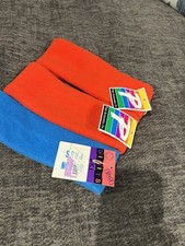 Vintage Lot Of 2 Orange And 1 Turquoise Fleece Ear Warmer Headband