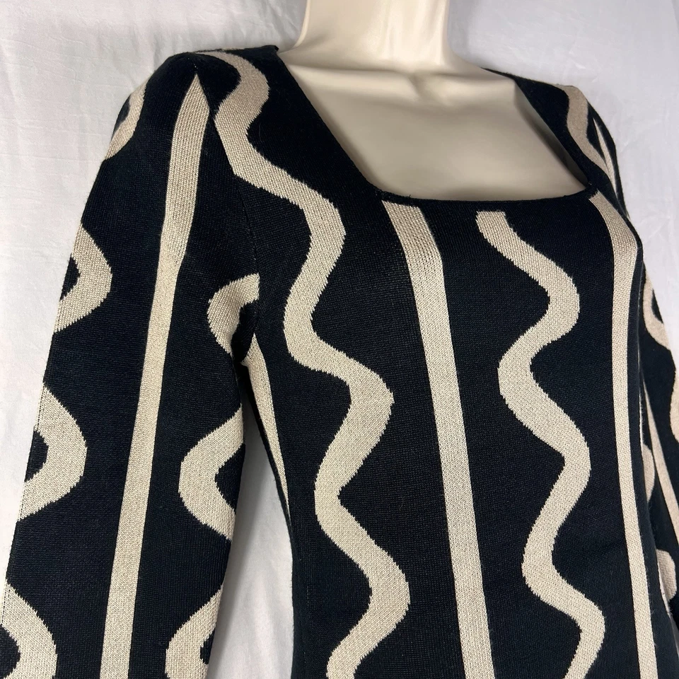 Jolie & Joy Dress Women's Large Knee Length Long Sleeve Knit Bodycon Stretch - Image 4 of 4