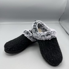 Skechers Bobs Memory Foam Mule Ice Angel Shoes Slippers 8.5 Womens Black Gray