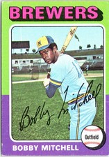 Bobby Mitchell 1975 Topps #468 Milwaukee Brewers