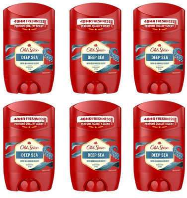 6x Old Spice Deep Sea Deostick Parfumqualität 48h Schutz, 50ml (6er Pack)