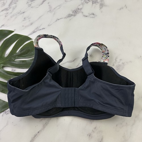 Livi Lane Bryant Max Support Underwire Sports Bra Size 44 DD Gray Pink - Picture 4 of 8