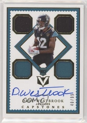 2017 Panini Vertex Capstones 40/99 Dede Westbrook #126 Rookie Auto RC r1i
