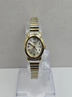 Vintage Timex Cavatina Womens Oval Gold Silver Two Tone Watch Dainty New Battery