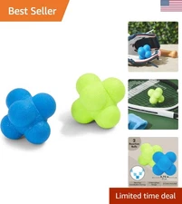 Multicolor Reaction Ball Set - Perfect for Sports Agility & Pet Training, 2-Pack