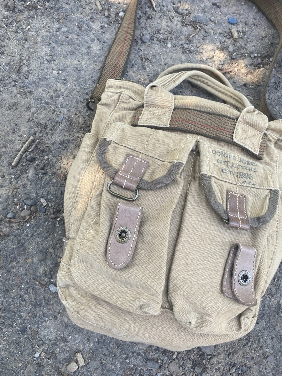 Vintage Diesel Style Y2K Faded Khaki Sling Bag | eBay