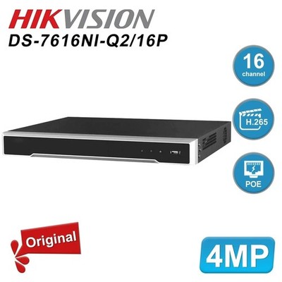 Hikvision Original NVR 4K 8MP 16Channel 16CH 16POE DS-7616NI-Q2/16P H.265