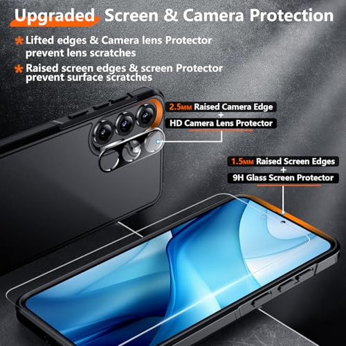 for Samsung Galaxy S25 Case, [Military Grade Samsung Galaxy S25 6.2" Black - Picture 2 of 7