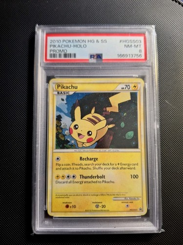 Pikachu graded PSA 8 for sale on eBay