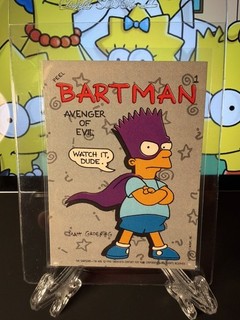 1990 Topps The Simpsons Bartman Bartman Avenger of Evil #1 Sticker Listing 2