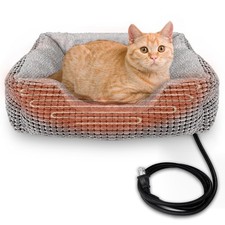 Heated Cats Bed for Indoor Use, Electric Heated Pets Heating for and Small Do...