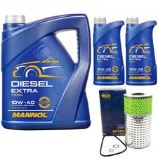 Motoröl Set MANNOL Diesel EXTRA 10W40 7 Liter + Ölfilter für Mercedes 190 124 T1 Motoröl Set MANNOL Diesel EXTRA 10W40 7 Liter + Ölfilter für Mercedes 190 124 T1
