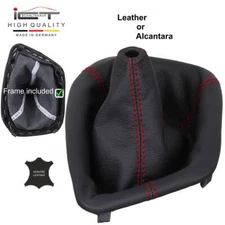 Stitch red ICT shift gear gaiter boot leather for Dodge Challanger 15-24 new