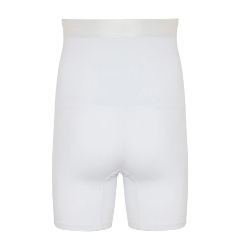 Men's High Waist Compression Boxer Shorts Girdle Pants Body Shaper Tummy Control - Picture 12 of 18