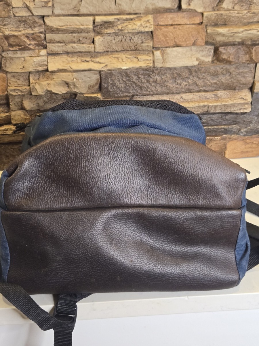 【USA製】Eastpak Backpack Leather Bottom Vintage Marty McFly Eastpak Leather Bottom Backpack Made In