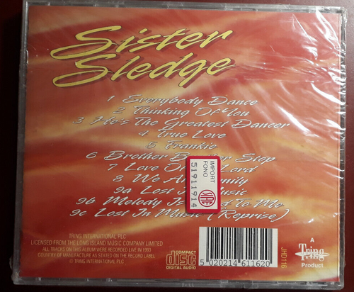 SISTER SLEDGE- LIVE IN CONCERT* CD BRAND NEW STILL SEALED NUOVO SIGILLATO RARE - Picture 2 of 2